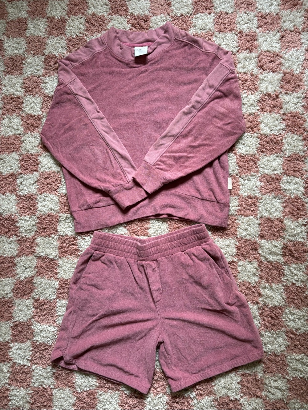 Varley Terry Sweatshirt Set with Shorts